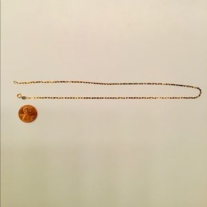 16” 14k gold delicate necklace